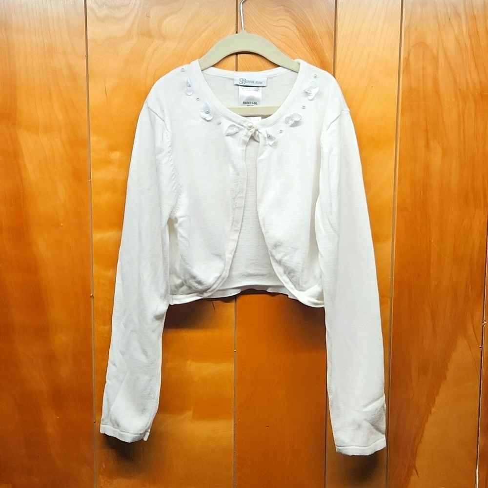 Bonnie Jean Girls Pearl Flower Sweater